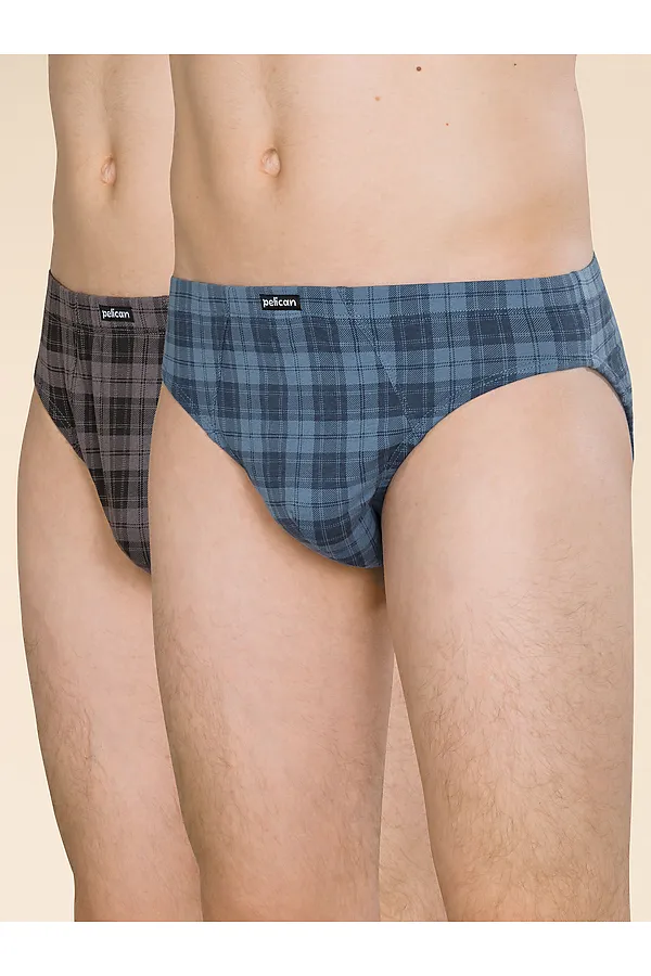 Трусы, 2 шт. PELICAN, джинс/черный - фото 1