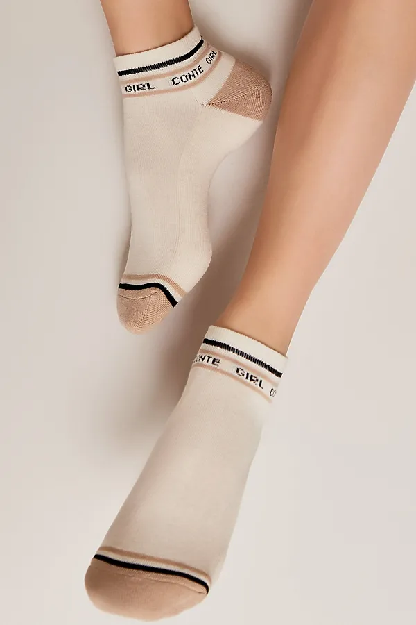 Носки CONTE ELEGANT, капучино - фото 1