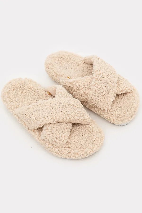 Домашние тапочки MARK FORMELLE, молочный - фото 1
