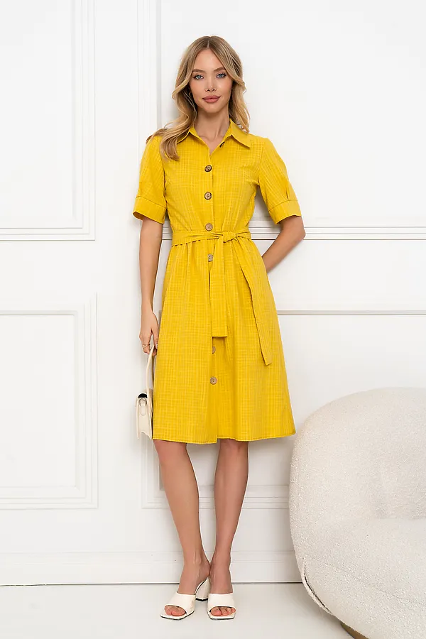 Платье OPEN-STYLE, темно желтый - фото 1