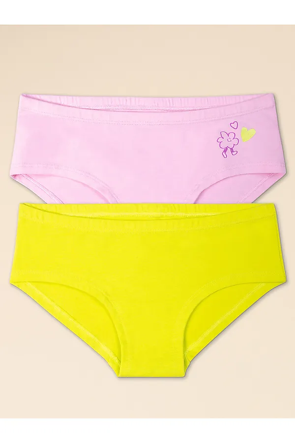 Трусы, 2 шт. PELICAN, розовый/лаймовый - фото 1