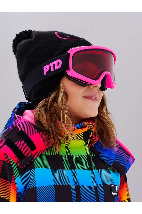 Маска горнолыжная PLAYTODAY, фуксия - фото 1