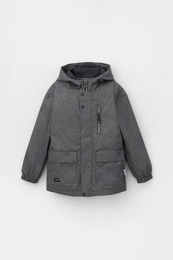 Куртка CROCKID, серо-коричневый,текстура ткани - фото 1