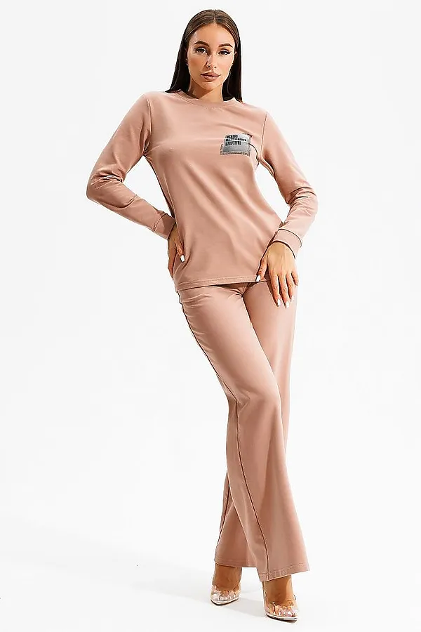 Костюм (Джемпер+Брюки) LIKA DRESS, бежевый - фото 1