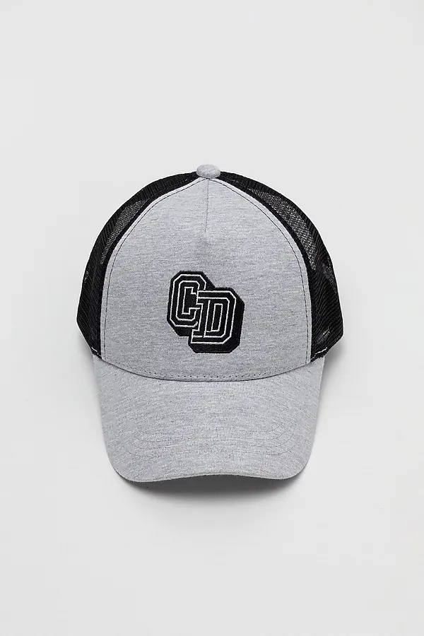 Кепка CROCKID, св.серый меланж,темный уголь - фото 1