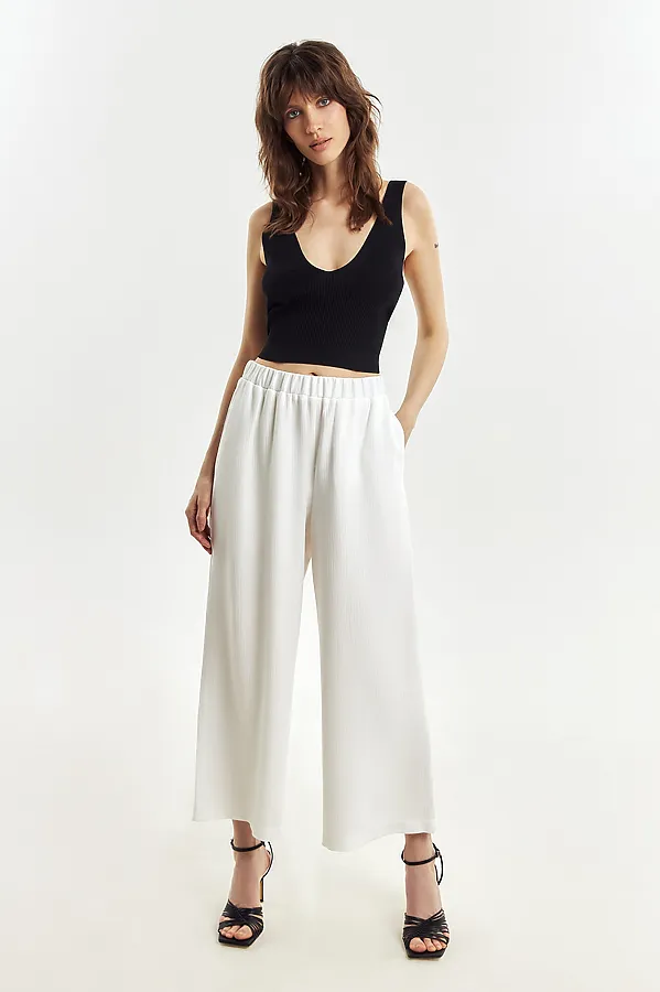 Брюки POMPA, белый - фото 1