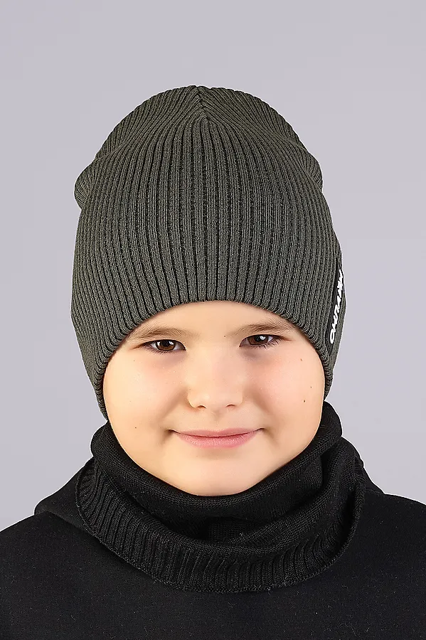 Шапка CLEVER, хаки/чёрный - фото 1