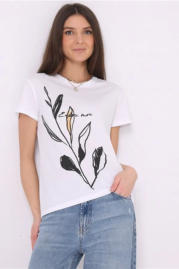 Футболка  АПРЕЛЬ, белый - фото 1