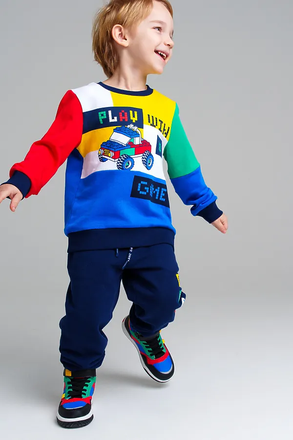 Свитшот  PLAYTODAY, разноцветный - фото 1