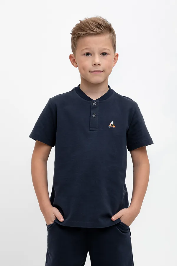 Футболка-поло CROCKID, индиго к458 - фото 1