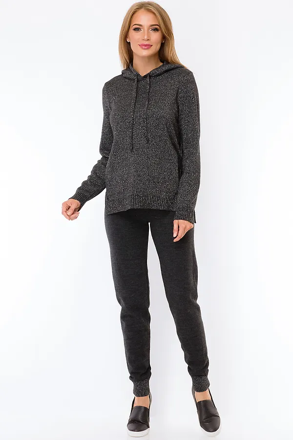 Костюм (Джоггеры + Толстовка) VAY, антрацит/металнить сильвер - фото 1