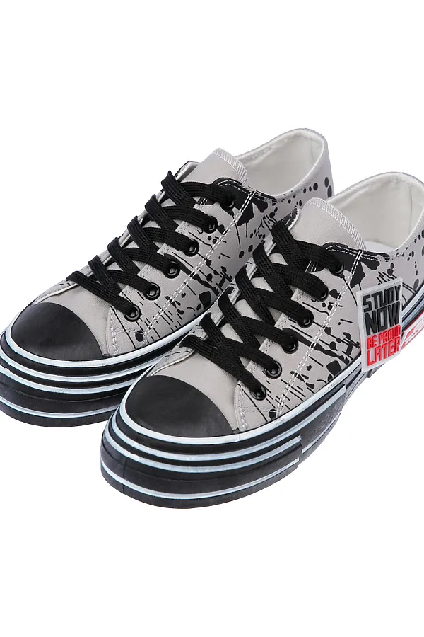 Кеды  PLAYTODAY, серый,черный - фото 1