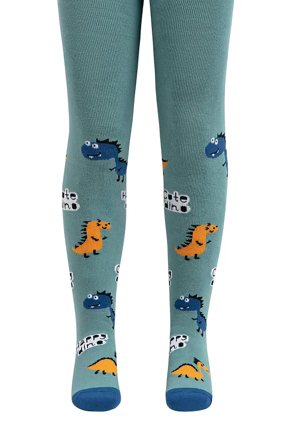 Колготки CONTE KIDS, серо-бирюзовый - фото 1