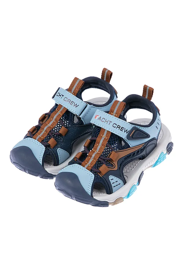Сандалии  PLAYTODAY, тёмно-синий,голубой,коричневый - фото 1