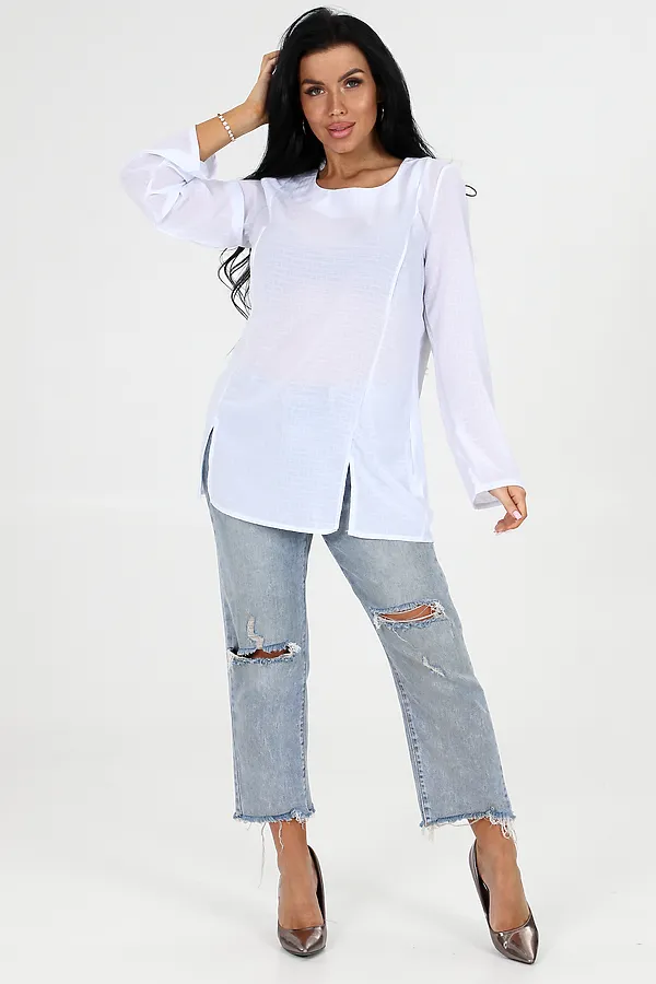 Туника 52162 НАТАЛИ, белая клетка - фото 1