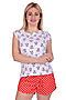 Пижама Старые бренды (Собачки+горох на красном) ЖП 012/1 #128050