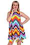 Платье Старые бренды (Разноцветные зигзаги) П 592 #134145