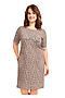 Платье CLEVER (Св.коричневый/молочный) LDR19-036у #168759
