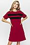 Платье GLOSS (Темно-красный, черный	) 25304-15 #176178
