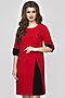Платье EZANNA (Красный/Чёрный) Мандоро XL (рэд) #182662