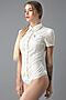 Блузка-боди MERSADA (Белый, золотистый) 52199 #193257