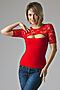 Блуза MERSADA (Ярко-красный) 67513 #197105