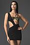 Клубное мини платье LE CABARET (Черный) 100336 #202881