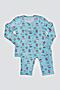 Пижама MARK FORMELLE (Орнамент на голубом) 19-4277-0 #213487