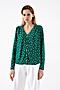 Блуза ZARINA (Зеленый графика мелкая) 0327103303 #227004
