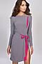 Платье GLOSS (Серый/Розовый) 14310-13 #23603