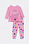 Пижама MARK FORMELLE (Розовый +горошек на розовом) 21-10551ПП-0 #260554