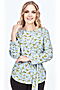 Блуза BRASLAVA (Голубой, салатовый) 2551/17 #261376