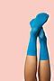 Носки высокие женские носки цветные носки "Красочная дружба" КРАСНАЯ ЖАРА (Темно-голубой) 295205 #273835