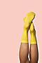 Носки высокие женские носки цветные носки "Красочная дружба" КРАСНАЯ ЖАРА (Желтый) 295220 #273849
