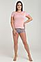 Пижама (Футболка+шорты) ODEVAITE (Светло-розовый) 484-711-420 #282688