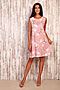 Платье трикотажное RAPOSA (Розовый/цветы) 093-1PCH #293478