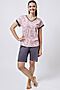 Костюм (футболка+шорты) OXOUNO (Pen Pink) OXO-0847 #675168