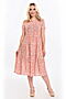 Платье BRASLAVA (Розово-бежевый, белый) 5951/04 #676200
