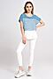Блуза PANDA (Бело-голубой) 31740Z #676841