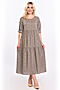 Платье BRASLAVA (Серый, розовый) 5872/49 #680629
