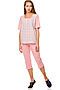 Пижама (блуза+бриджи) Старые бренды (Розовый/горох) КД-063 #69084