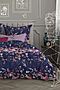 Комплект постельного белья 1,5-спальный TEIKOVO (Синий, Розовый) 722439 #715878