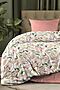 Комплект постельного белья Семейный TEIKOVO (Розовый, Белый, Зелёный) 676416 #718678