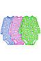 Полукомбинезоны 3 шт YOULALA (Голубой, розовый, зеленый) 00773003 #724001