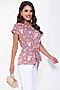 Блуза LADY TAIGA (Розовая пудра) Б2471 #728919