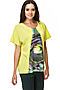 Блуза FIFTYPATES (Желтый Абстракция) 4-038Н #75132