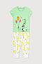 Пижама CROCKID SALE (Нео-минт, жирафы на самокатах) #777864