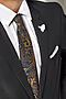 Галстук классический галстук мужской фактурный с принтом в деловом стиле "Элита" SIGNATURE 300110 #783913