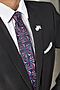 Галстук классический галстук мужской фактурный с принтом пейсли в деловом... SIGNATURE (Синий, красный, светло-серый,) 300111 #783968