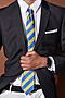 Галстук классический галстук мужской галстук в полоску в деловом стиле... SIGNATURE (Индиго, оливковый,) 300230 #783978